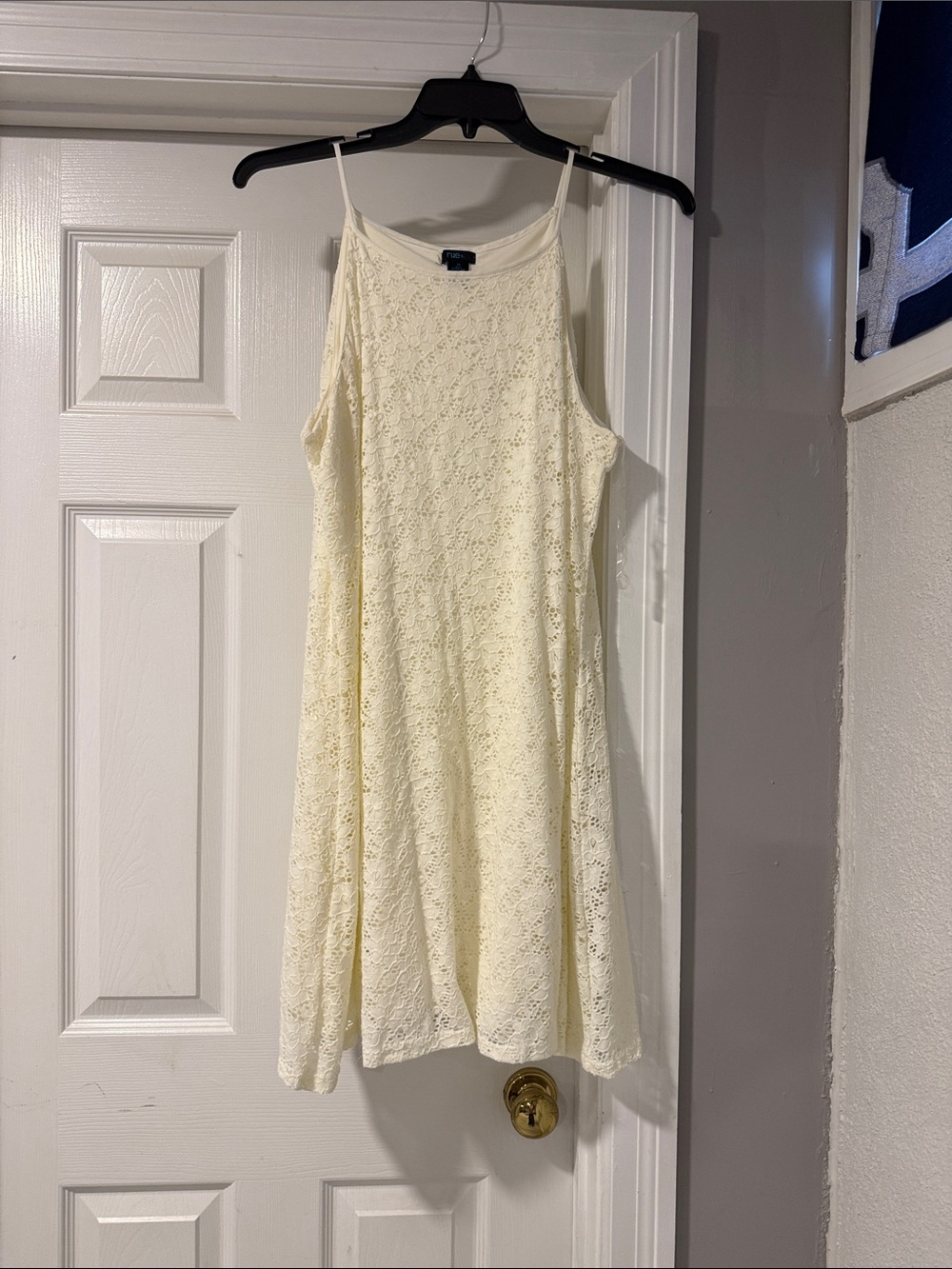 Rue21 Cream Lace A-Line Mini Dress